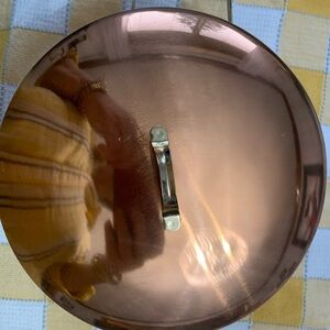 David Craft Copper Stainless steel Pot  with lid Korea 80s